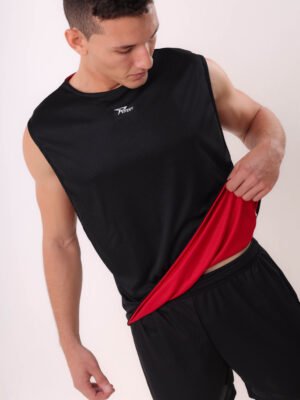 Kit Colete Duplo Fechado Com 10 Unidades Rsport Tamanho Único Preto/Vermelho