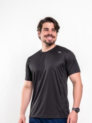 Camisa Gola Careca Masculino Preto.