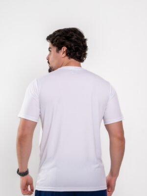 Camisa Gola Careca Masculina Branco.