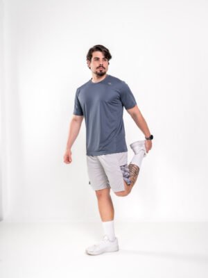 Bermuda Dry Rsport Cinza Prata.