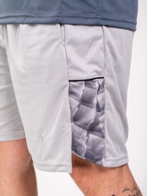 Bermuda Dry Rsport Cinza Prata.