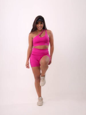 Conjunto Top e Short Com Bolso Fuccia.