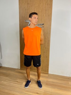 Colete Simples Fechado Com 10 Unidades Tamanho Unico Laranja.