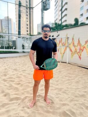 Short Running  Com Forro Masculino Laranja Fluor.