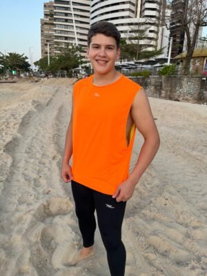 Colete Duplo Fechado Com 10 Unidades. Laranja/Verde Limão Tamanho Unico.