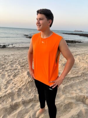 Colete Duplo Fechado Com 10 Unidades. Laranja/Verde Limão Tamanho Unico.