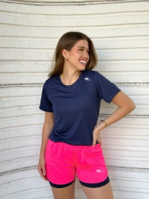 Short Running Com Forro Pink.