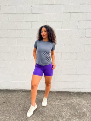 Camisa Gola Careca Feminina Chumbo.