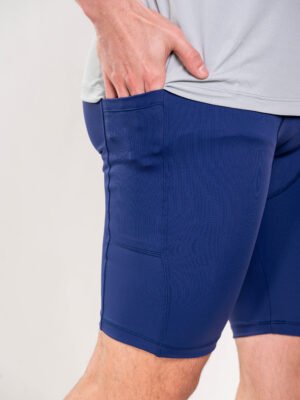 Short Termico Masculino com Bolso Marinho.